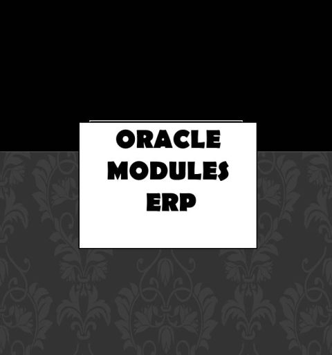 oracle modules erp