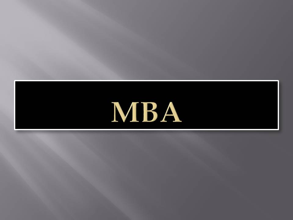 mba in technical field